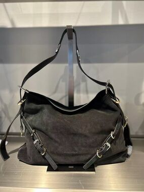 Givenchy Medium Voyou Black Suede Bag